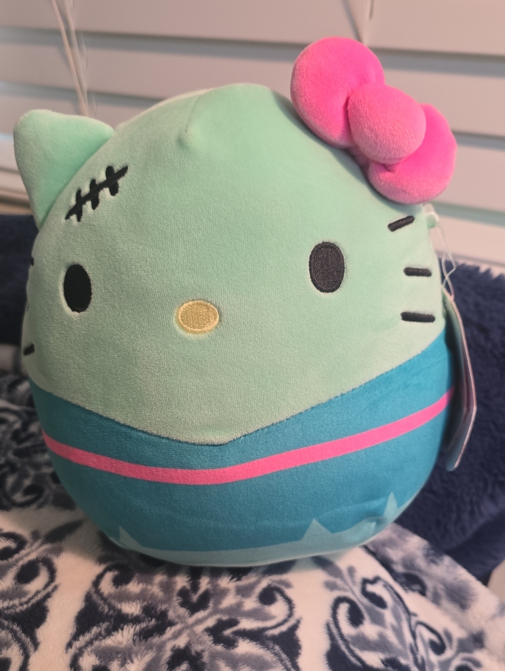Hello Kitty Plush Bag - Mint Green, Teal & Pink Accents